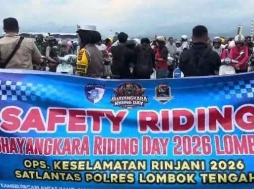 Bhayangkara Riding Day 2026: Ribuan Rider Komunitas Utamakan Keselamatan di Lombok
