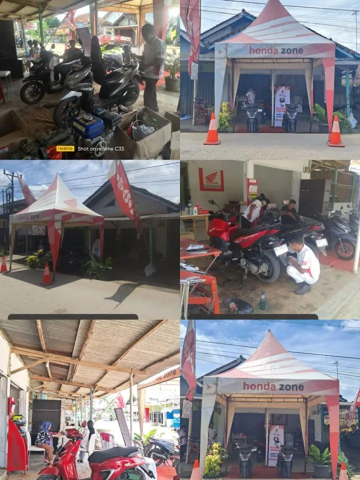 ISTANA MOTOR 1 Adakan Service Kunjung dan Pameran Sepeda Motor Honda