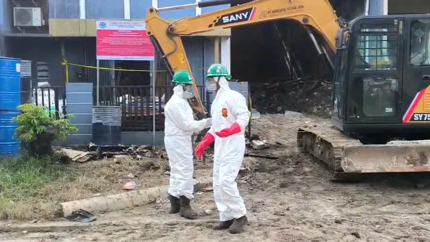 KLH Lakukan Uji Gas Beracun Pasca Kebakaran Gudang Pestisida di BSD