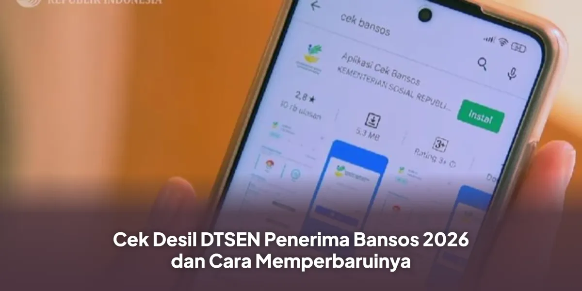 Masyarakat Bisa Cek dan Perbarui Desil Penerima Bansos Secara Online