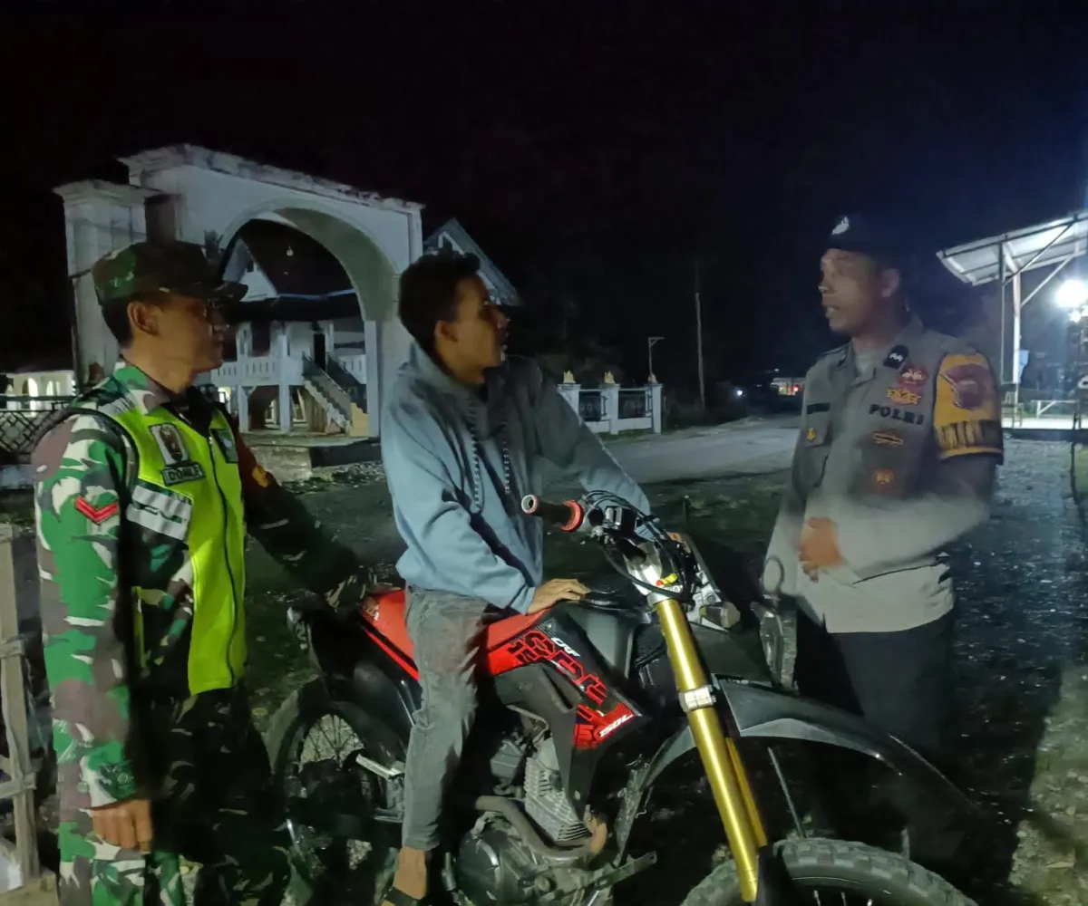 Polsek Pante Ceureumen Tingkatkan Patroli Malam untuk Keamanan Masyarakat