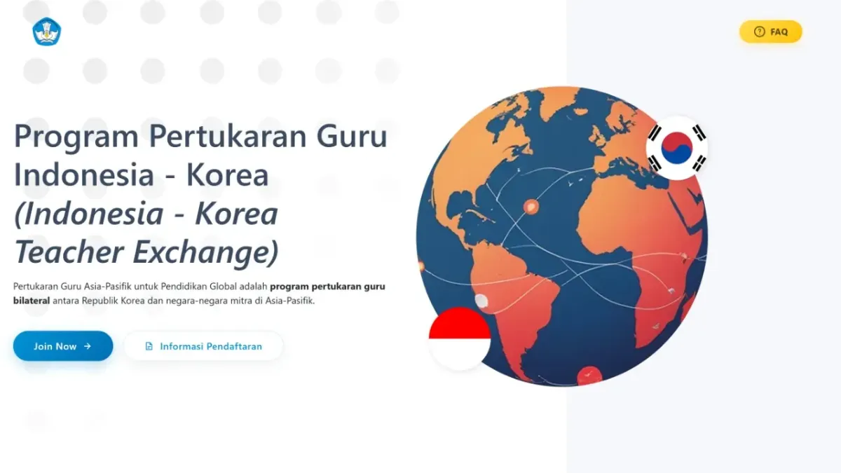Pendaftaran Program Pertukaran Guru Indonesia-Korea Dibuka untuk ASN dan Guru Yayasan