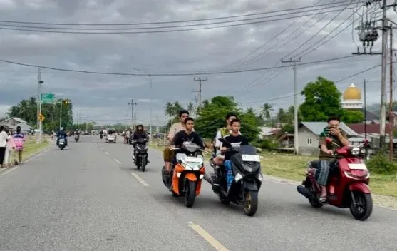 Aksi Balap Liar Warnai Awal Ramadhan di Jalan GORR