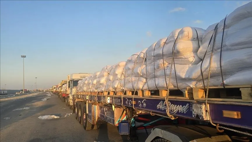 Truk Bantuan Kemanusiaan Masuk ke Gaza Melalui Gerbang Rafah pada Hari Ketiga