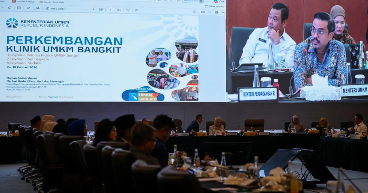 Pemulihan UMKM Pascabencana Dorong Pertumbuhan Ekonomi Daerah