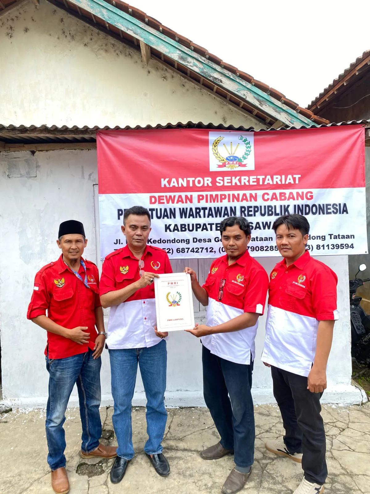Kunjungan Kerja DPD PWRI Provinsi Lampung ke DPC PWRI Pesawaran