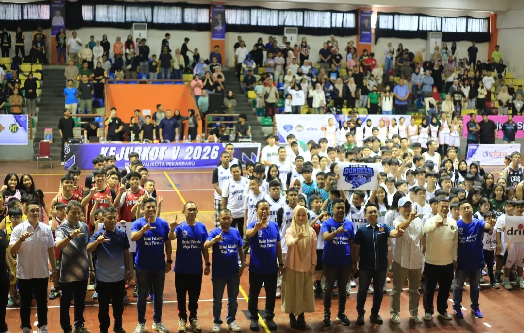 Kejurkot V Basket Pekanbaru Resmi Dibuka, Libatkan 924 Atlet