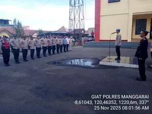 Polres Manggarai Sosialisasikan Larangan Gaya Hidup Hedonis bagi PNPP