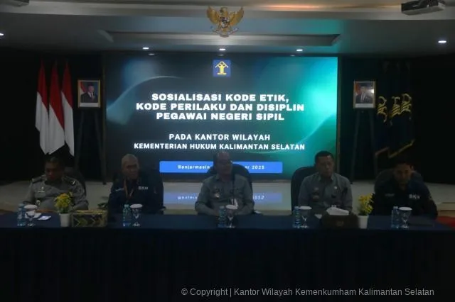 Sosialisasi Etika dan Disiplin PNS oleh Kemenkum Kalsel dan BKN
