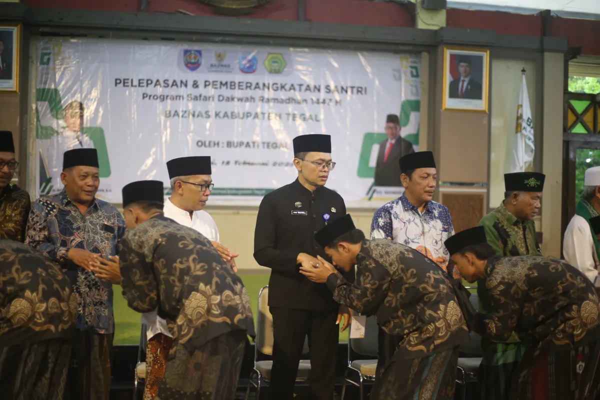 Sekda Tegal Lepas 127 Santri untuk Safari Dakwah Ramadhan
