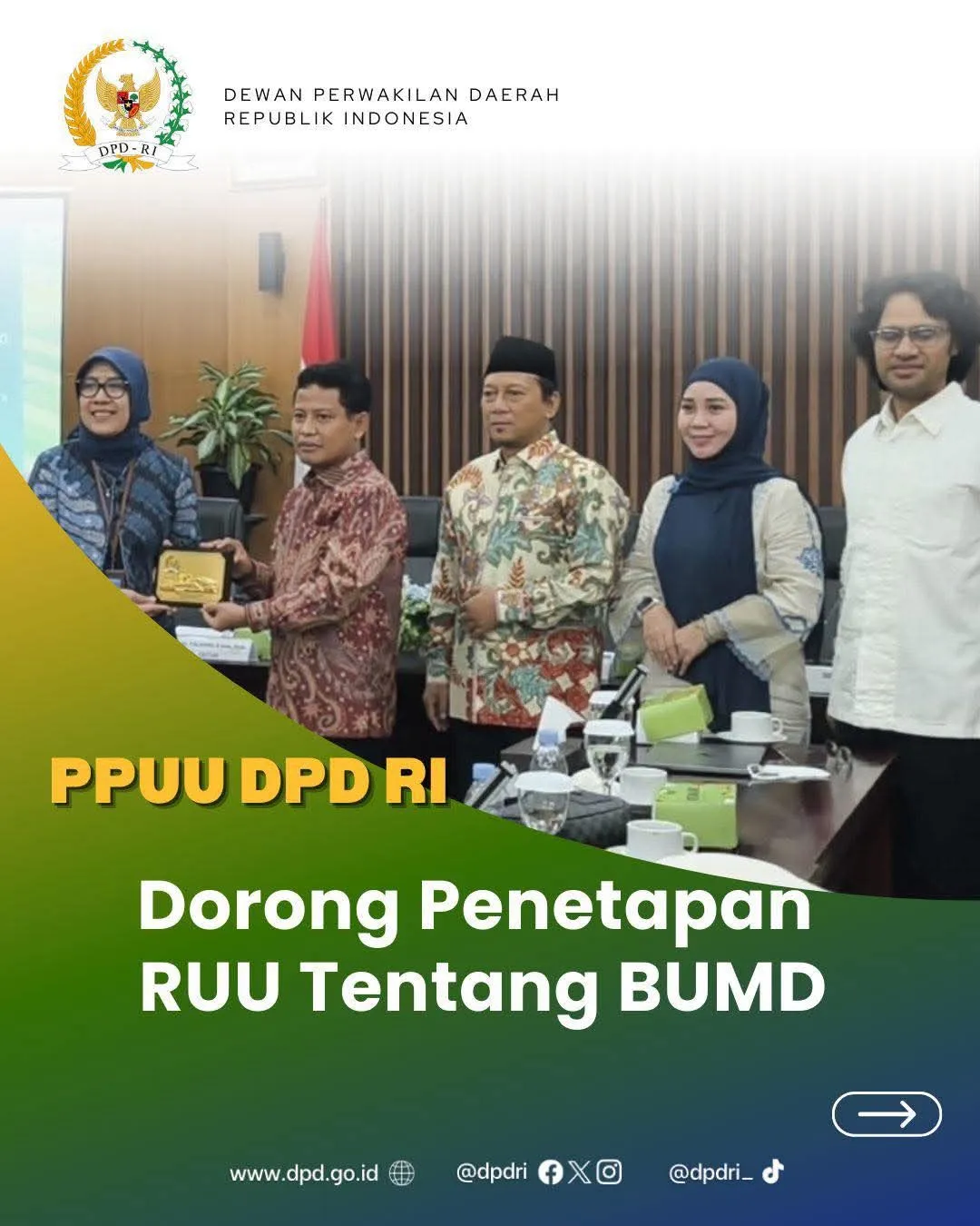 DPD RI Usulkan RUU BUMD Jadi Prioritas untuk Peningkatan Kinerja Ekonomi Daerah