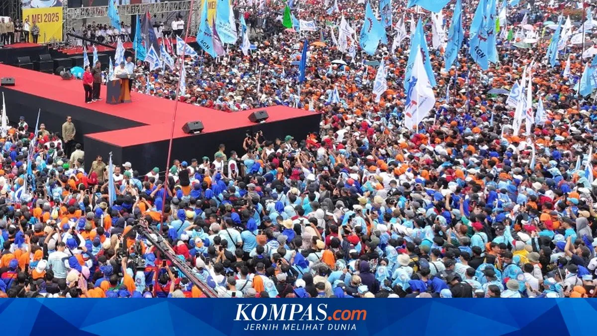 Aksi Serikat Buruh Desak DPR Segera Sahkan RUU Ketenagakerjaan