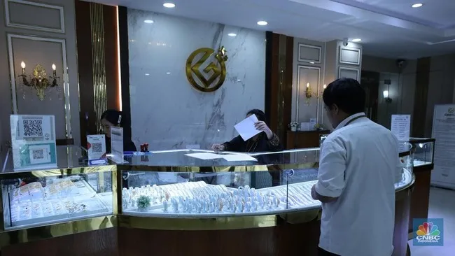 Penurunan Harga Emas Batangan di Galeri 24 Hari Ini