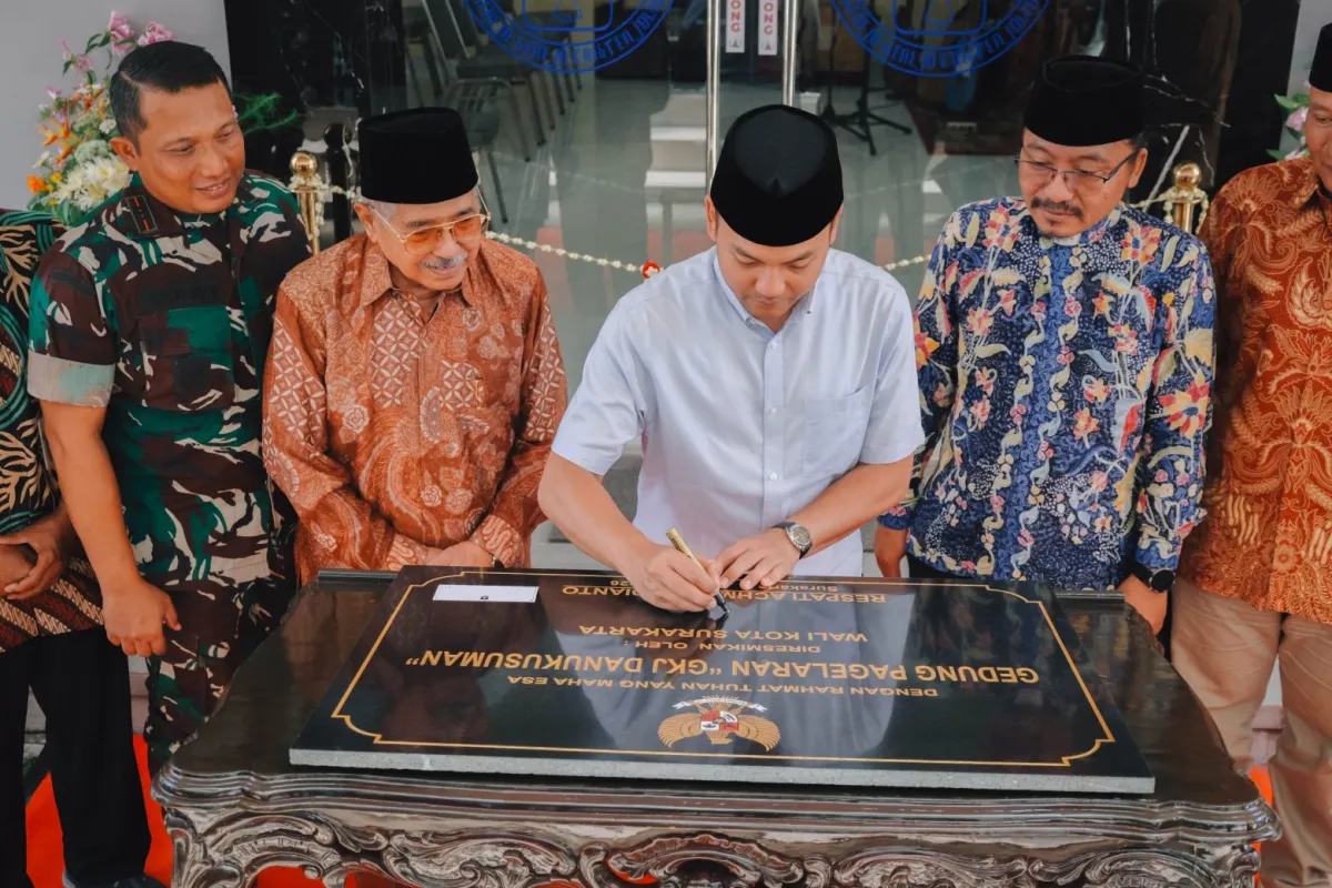 Wali Kota Solo Resmikan Gedung Pagelaran GKJ Danukusuman, Serukan Toleransi dan Peran Ibadah bagi Generasi Muda