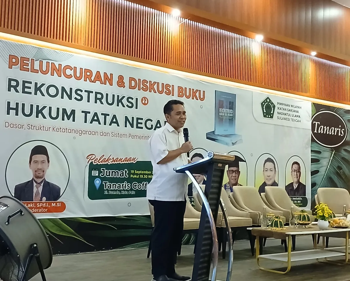 Peluncuran Buku 'Rekonstruksi Hukum Tata Negara' oleh Dr. Sahran Raden di UIN Palu