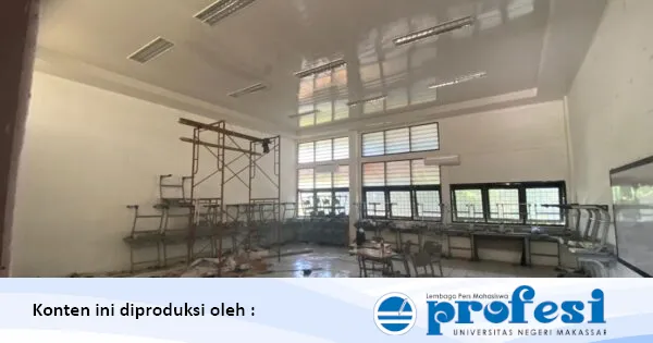 Renovasi Ruang Kelas di FSD UNM, Perkuliahan Beralih ke Daring