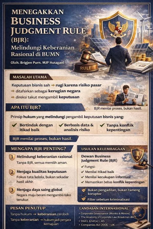 Dewan Business Judgment Rule: Kunci Melindungi Keberanian Bisnis di BUMN