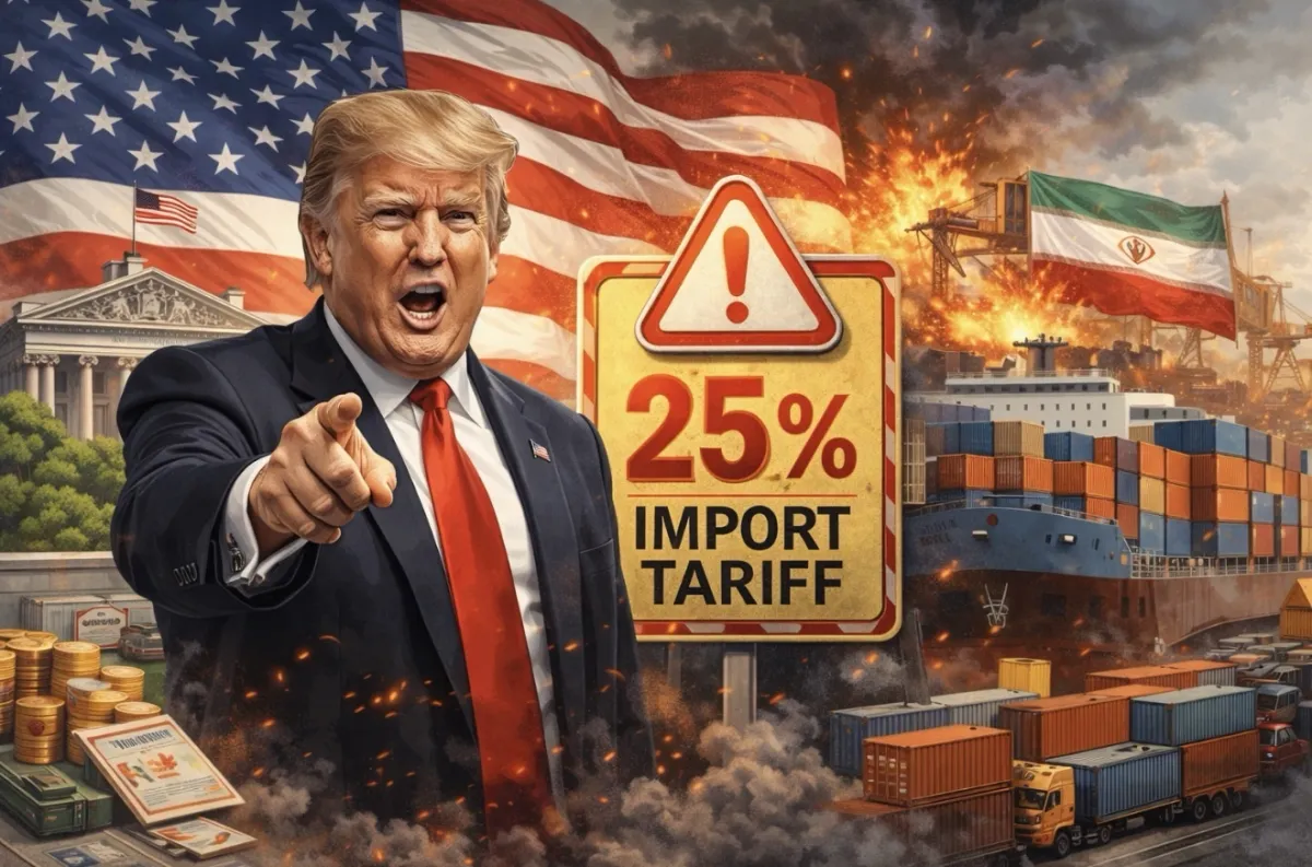 Trump Umumkan Tarif 25% untuk Negara Mitra Dagang Iran, Perdagangan Global Terancam