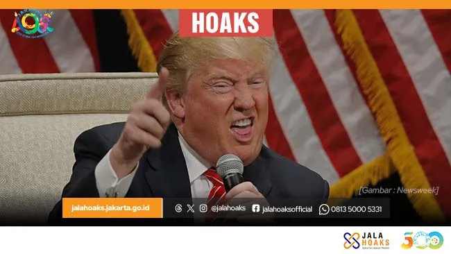 Klarifikasi Hoaks: Video Donald Trump tentang Penghapusan Indonesia dan Rusia dari Peta Dunia