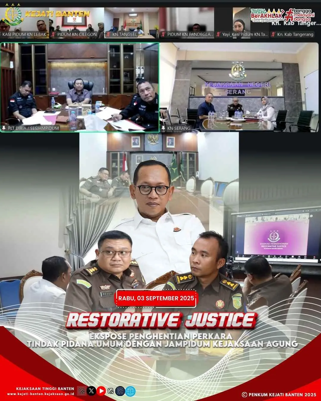 Penghentian Penuntutan Berdasarkan Keadilan Restoratif di Kejaksaan Tinggi Banten