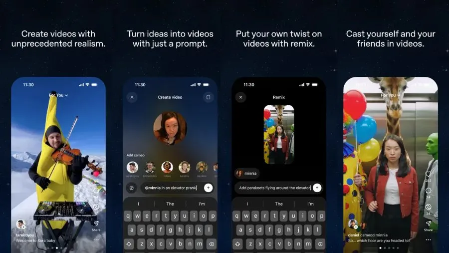 OpenAI Luncurkan Sora: Media Sosial Berbasis AI untuk Buat dan Bagikan Video