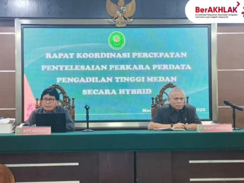 Rapat Koordinasi PT Medan Tingkatkan Penyelesaian Perkara Perdata
