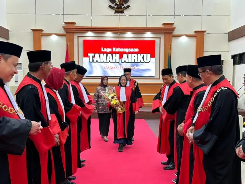 Penghormatan Purnabakti untuk Dua Srikandi Peradilan di PT Gorontalo