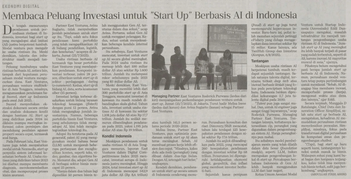 Peluang Investasi Meningkat untuk Startup AI di Indonesia