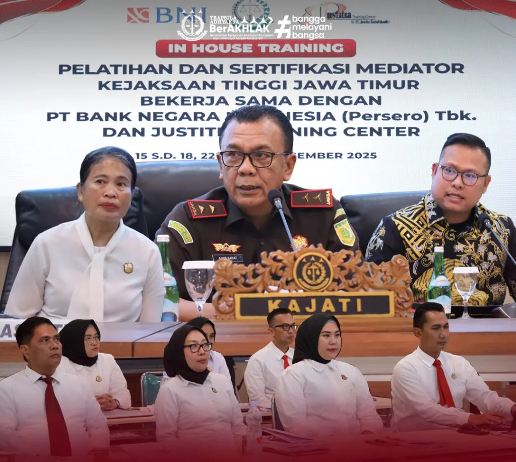 Kajati Jatim Gelar Pelatihan Mediator untuk Penyelesaian Sengketa Nonlitigasi