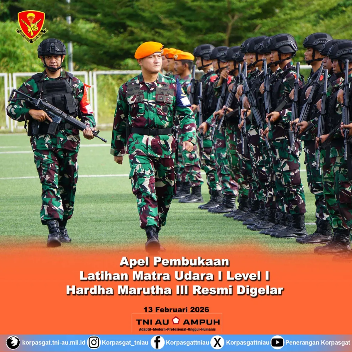 Pembukaan Latihan Matra Udara I Hardha Marutha III di Jayapura