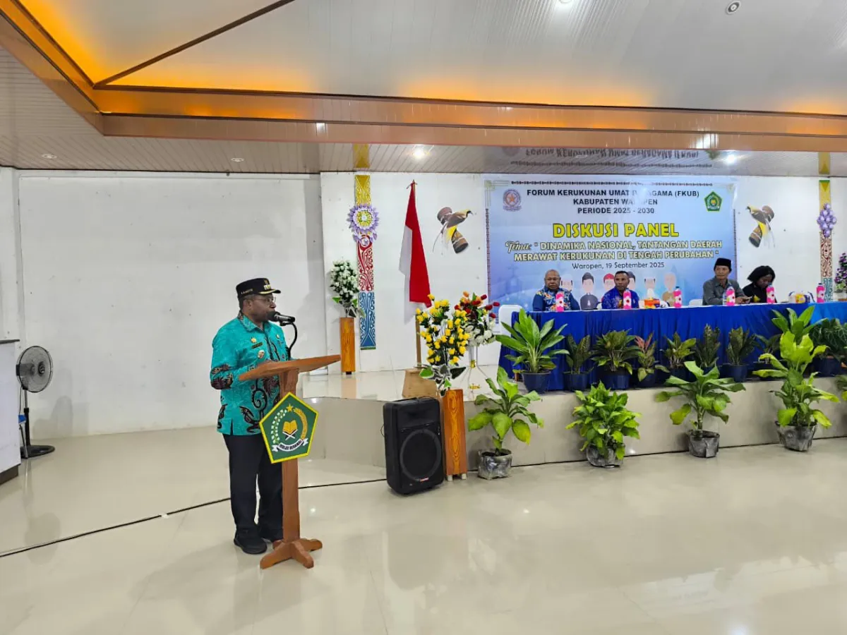 Polres Waropen Dukung Deteksi Dini Konflik Sosial Melalui Diskusi FKUB