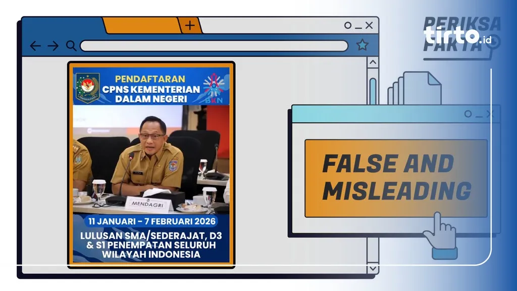 Kemendagri Tegaskan Pendaftaran CPNS 2026 Adalah Hoaks