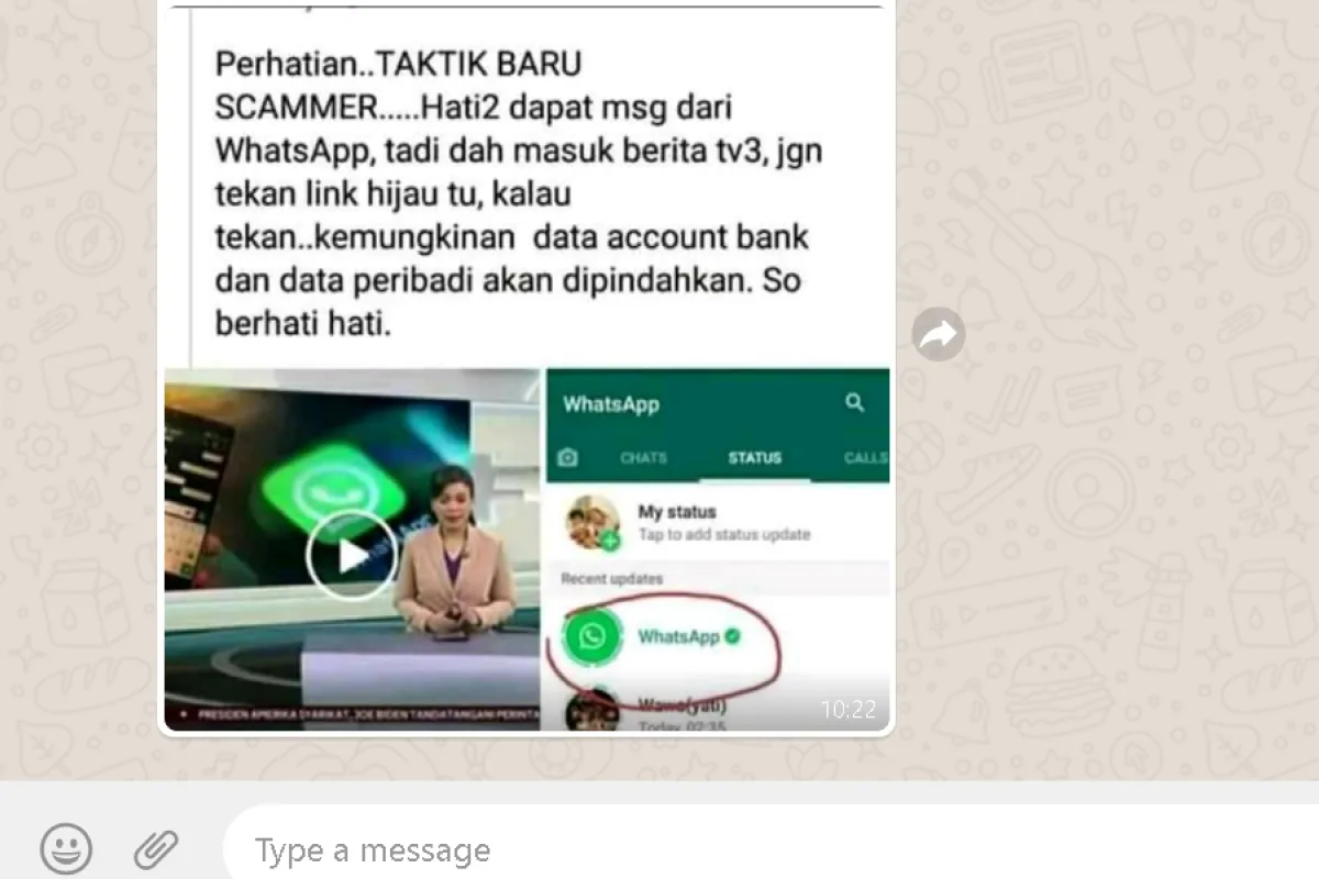 Mitos atau Fakta: Pesan Status WhatsApp yang Diklaim Mencuri Data Pribadi