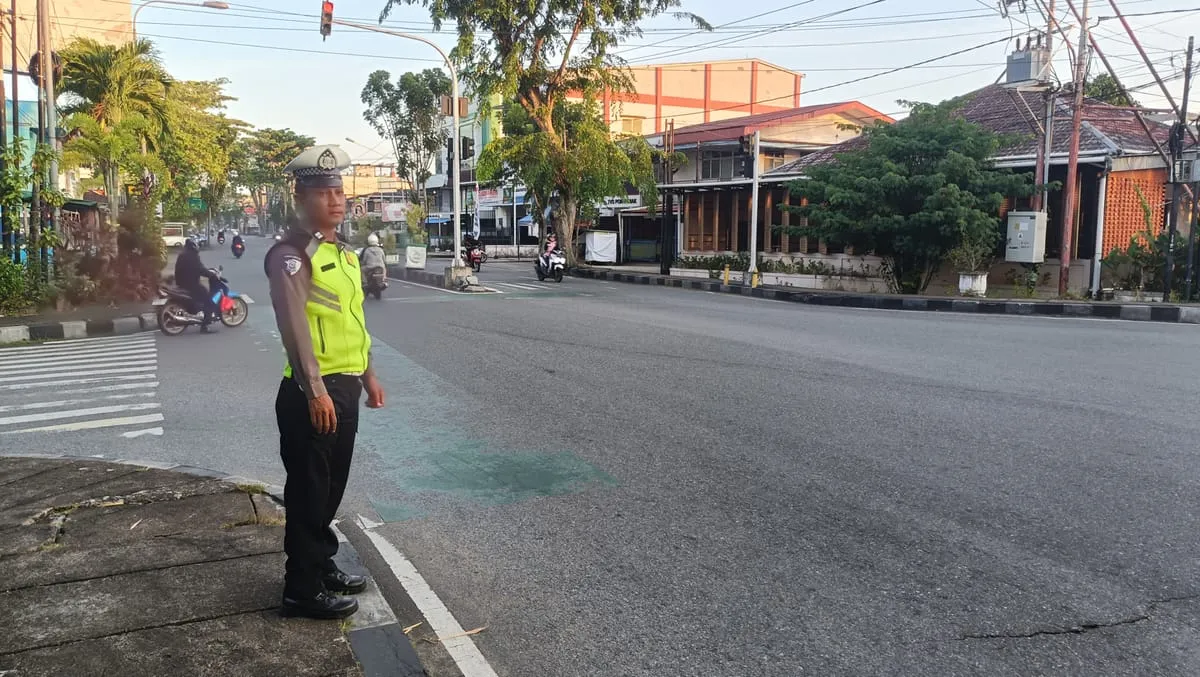 Polsek Pontianak Kota Amankan Kegiatan Run for Charity dengan Sukses