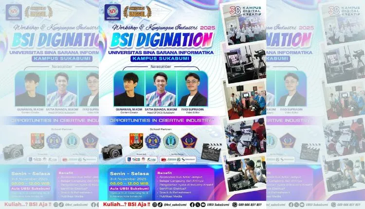 BSI Digination 2025: Peluang Kreatif di Dunia Digital untuk Siswa Sukabumi