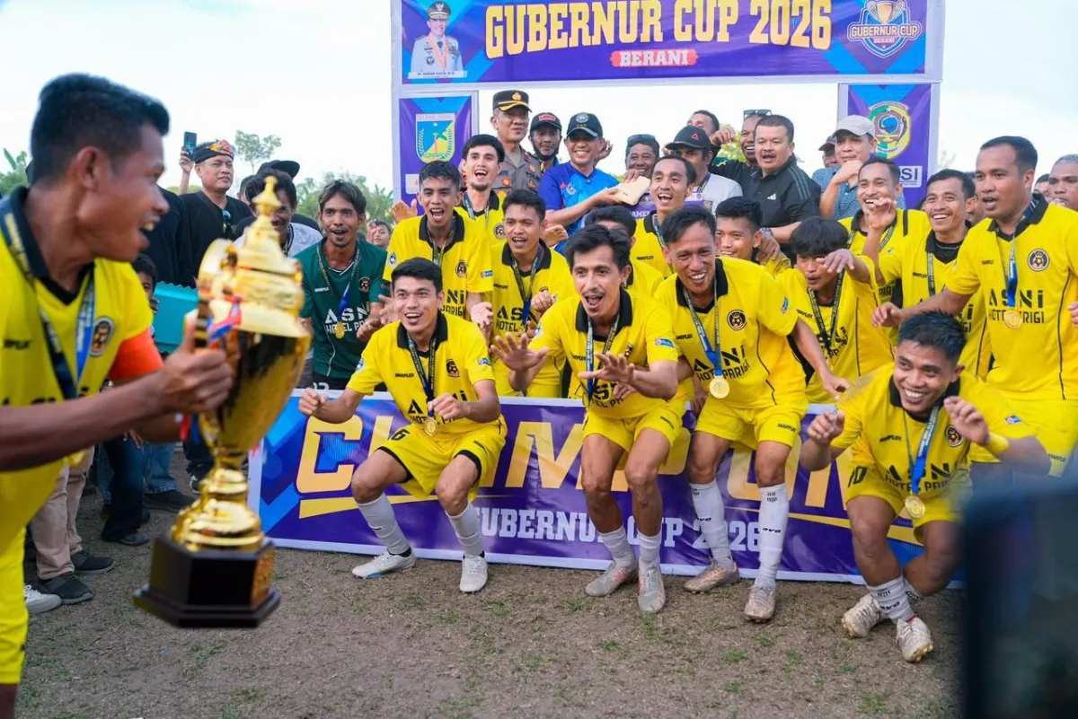 Isbah Binangga Juara Turnamen Sepak Bola Gubernur Sulteng Cup Berani 2026