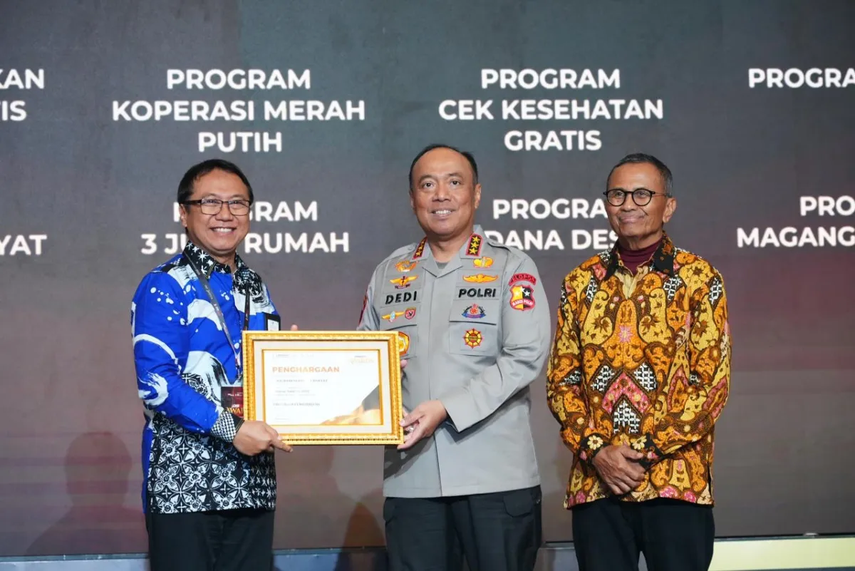Polri Raih Disway Award 2025 sebagai Lembaga Negara Terpopuler
