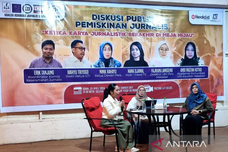 Diskusi KAJ Sulsel Bahas Sengketa Pers dan Perlindungan Jurnalis