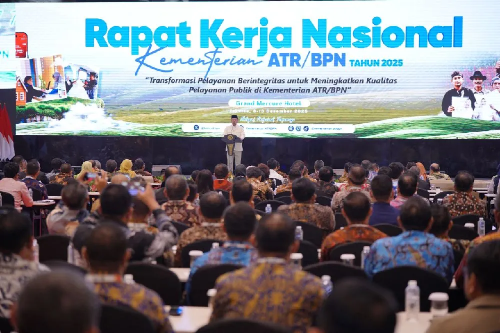 Menteri ATR/BPN Tekankan Tiga Agenda Prioritas di Rakernas 2025