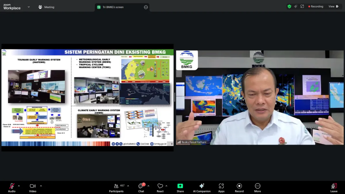 BMKG Tekankan Pentingnya Informasi Terintegrasi Dalam Manajemen Risiko Bencana Hidrometeorologi