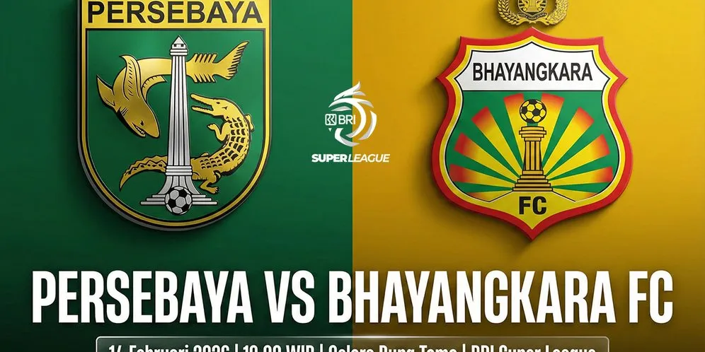 Persebaya Hadapi Bhayangkara FC di BRI Super League Malam Ini