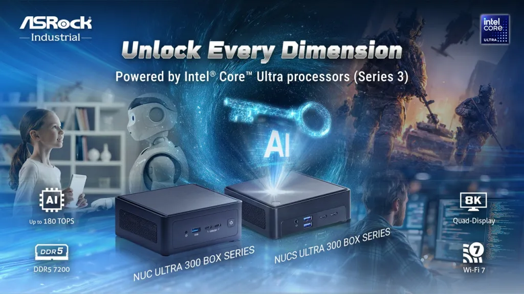 ASRock Luncurkan NUC Ultra 300 Box Series, Komputasi Ringkas dengan Daya AI Tinggi