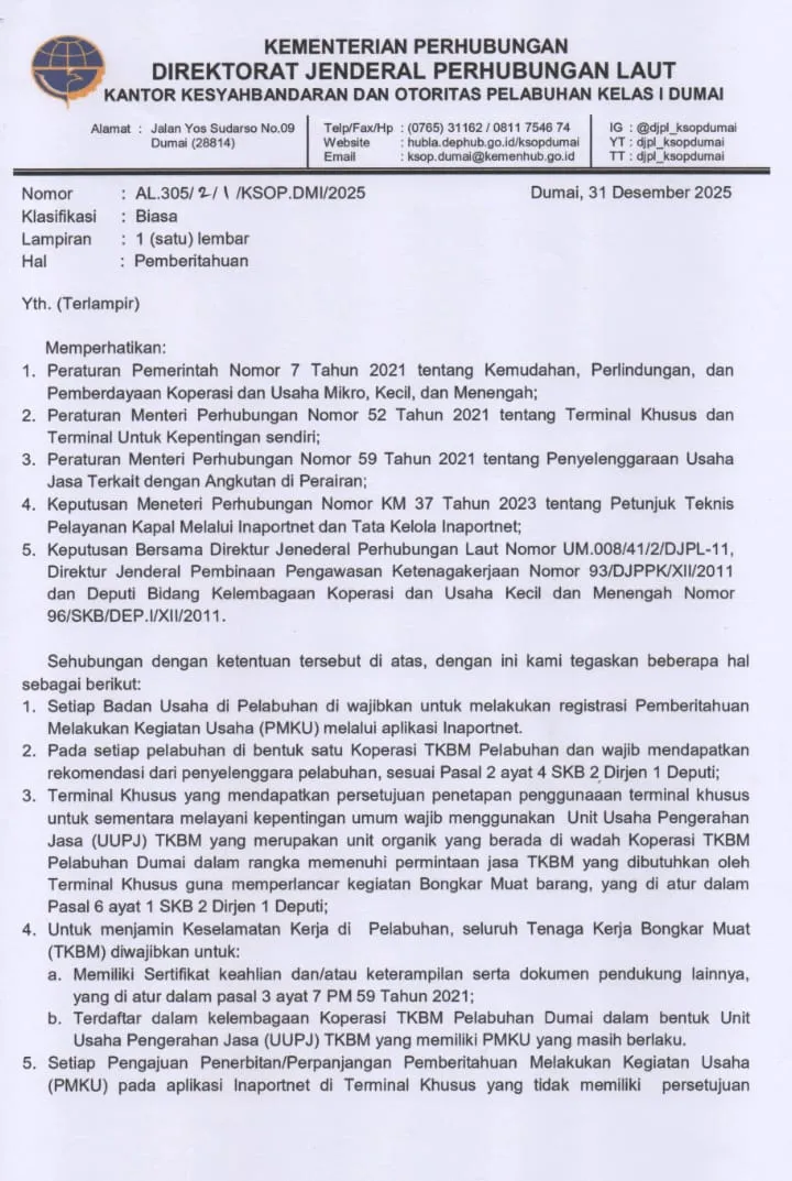Kebijakan KSOP Dumai Pertaruhkan Stabilitas Koperasi dan Tenaga Kerja