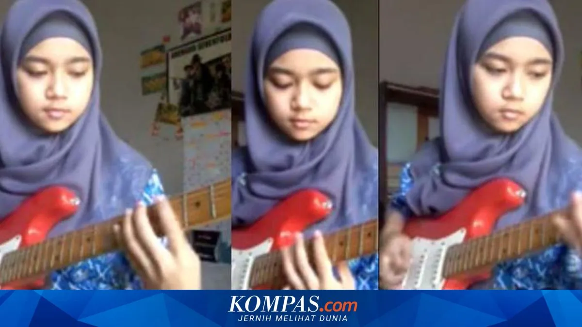 Gadis Berjilbab dari Bandung Hebohkan Media Sosial dengan Keterampilan Gitar