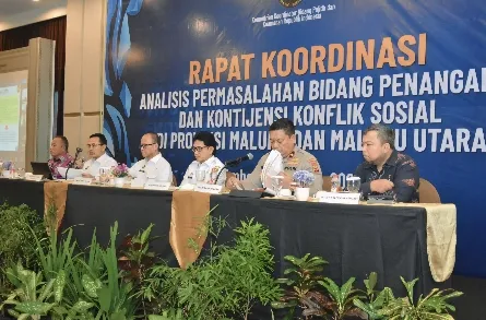 Wakapolda Maluku Hadiri Rakor Penanganan Konflik Sosial untuk Stabilitas Kawasan Timur