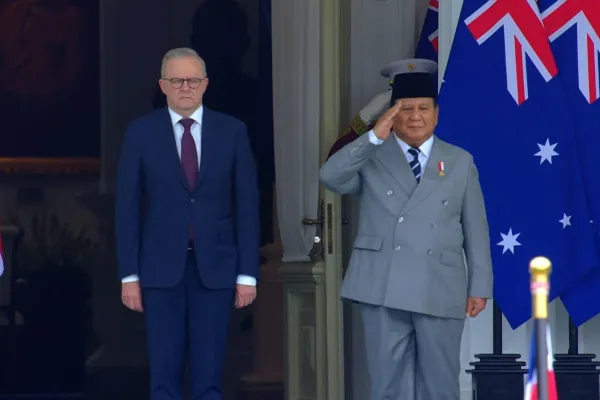 Presiden Prabowo dan PM Australia Perkuat Hubungan Bilateral di Istana Merdeka