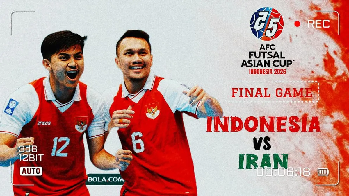Final Piala Asia Futsal 2026: Indonesia Tantang Iran di Jakarta