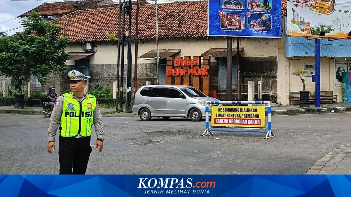 Penutupan Jalur Utama Semarang-Grobogan Akibat Banjir, Arus Lalu Lintas Dialihkan