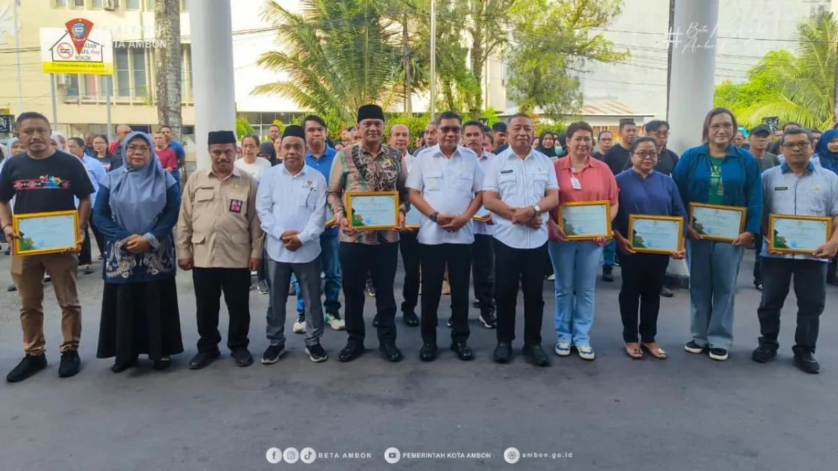 Pemkot Ambon Raih Penghargaan Baznas atas Dukungan Gerakan Cinta Zakat
