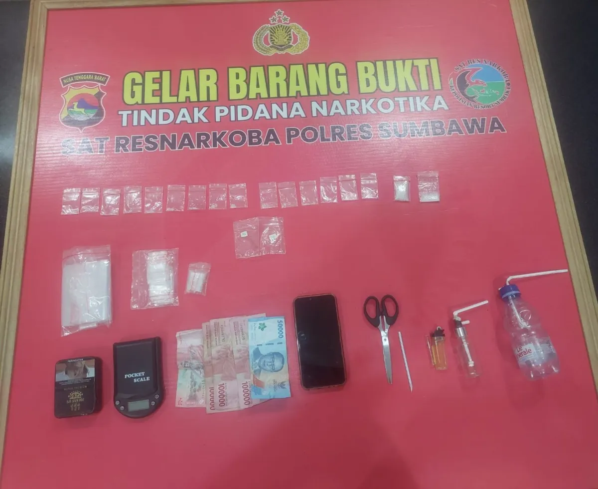 Polisi Amankan Terduga Bandar Narkoba dan 17 Poket Sabu di Plampang